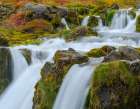 Iceland. Waterfall Dynjandi in Borgarfjordur during autumn. Art Print